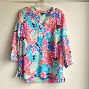 Talbots Colorful Floral Top